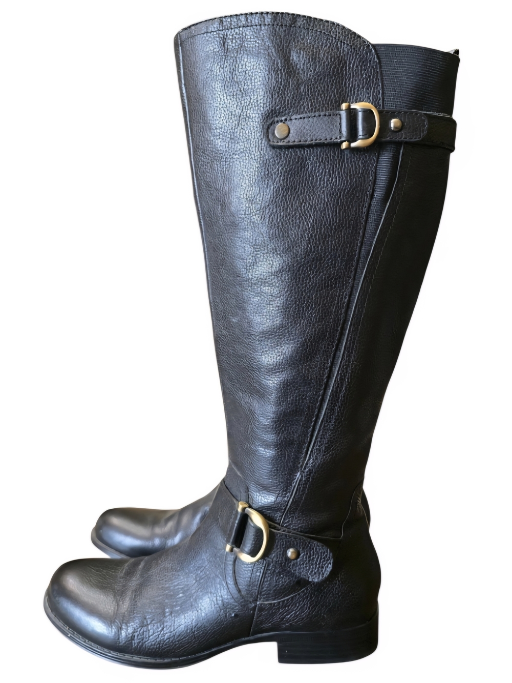 Naturalizer Jillian Black Knee-high Leather Riding Boots Sz 7
